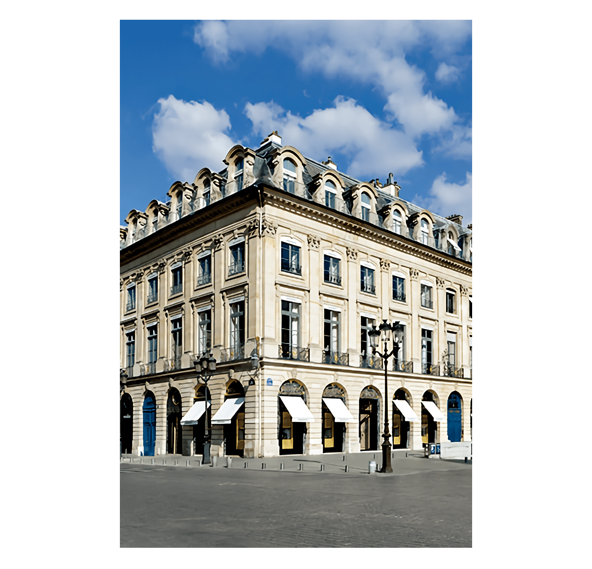 〝ブシュロン〟のパリ・ヴァンドーム広場のブティック画像