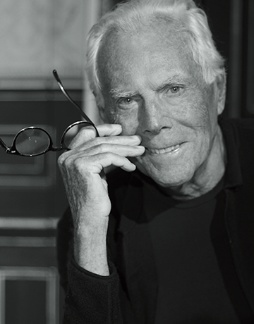 アルマーニ グループの社長兼最高経営責任者兼デザイナー ジョルジオ・アルマーニ