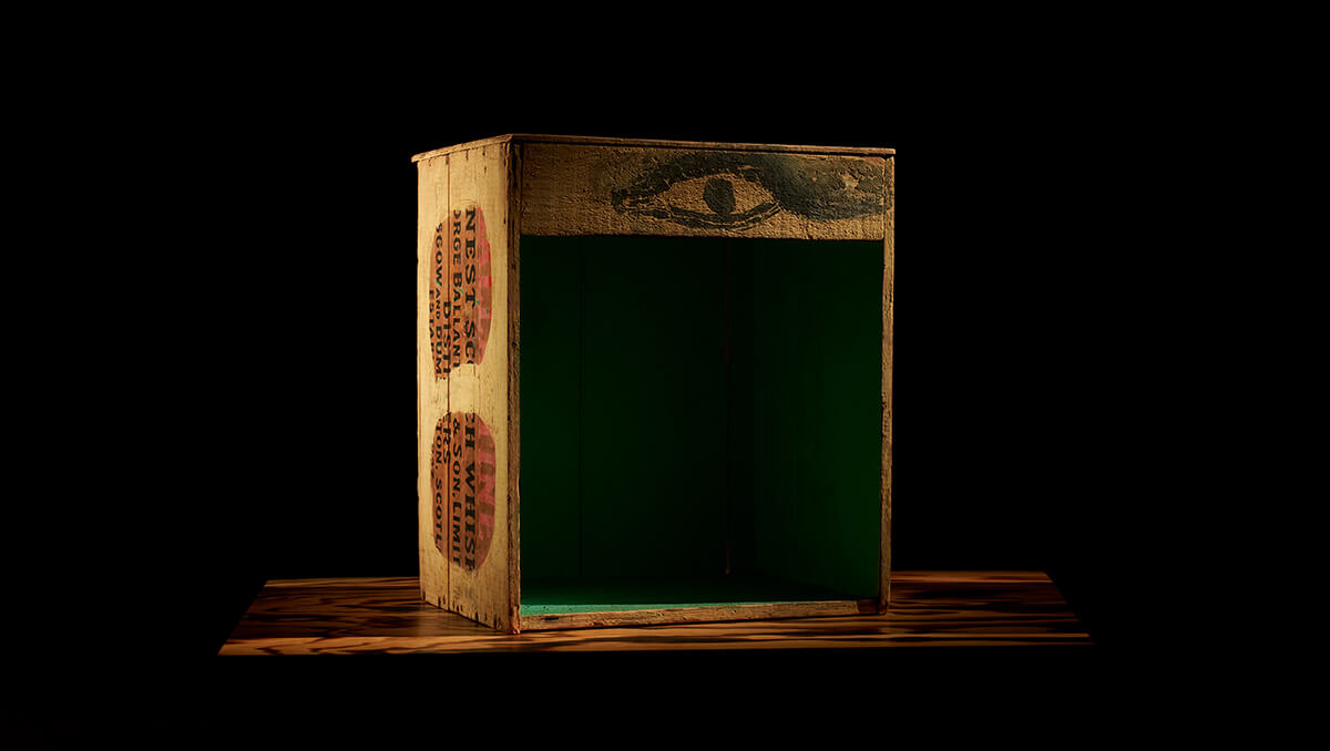 ウイスキーの木箱のオリジナルサンプルの画像