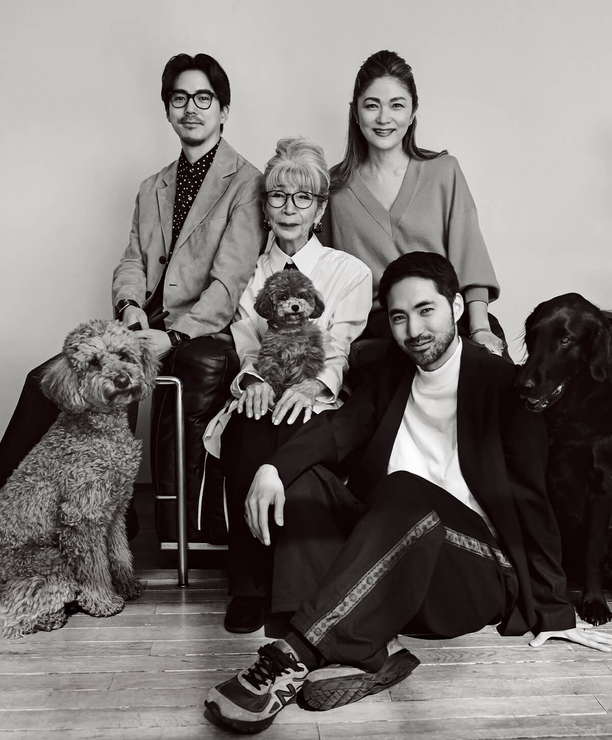 川邉サチコさん、美木ちがやさん、川辺圭一郎さん、川邉伸太朗さんの画像
