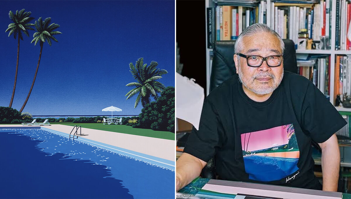 永井博氏のイラストと永井博氏の画像