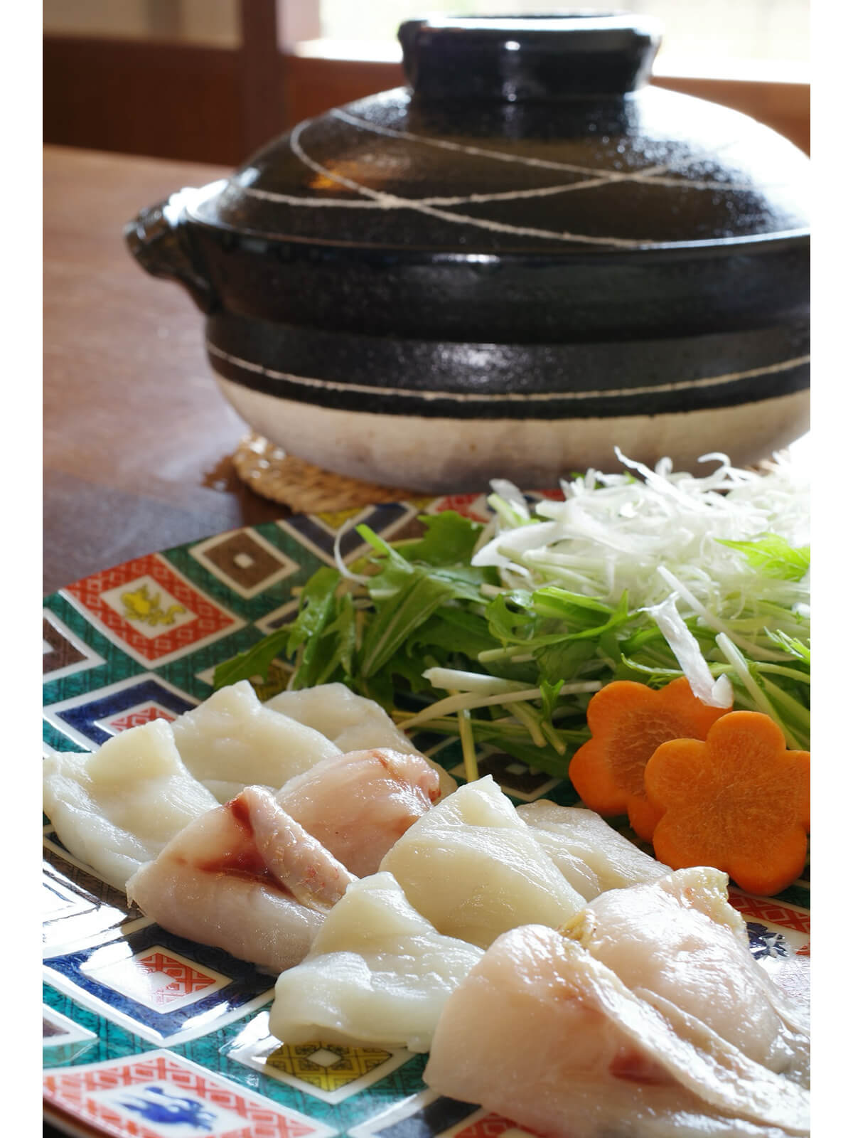 台の物「のどぐろとふぐのしゃぶしゃぶ」の画像