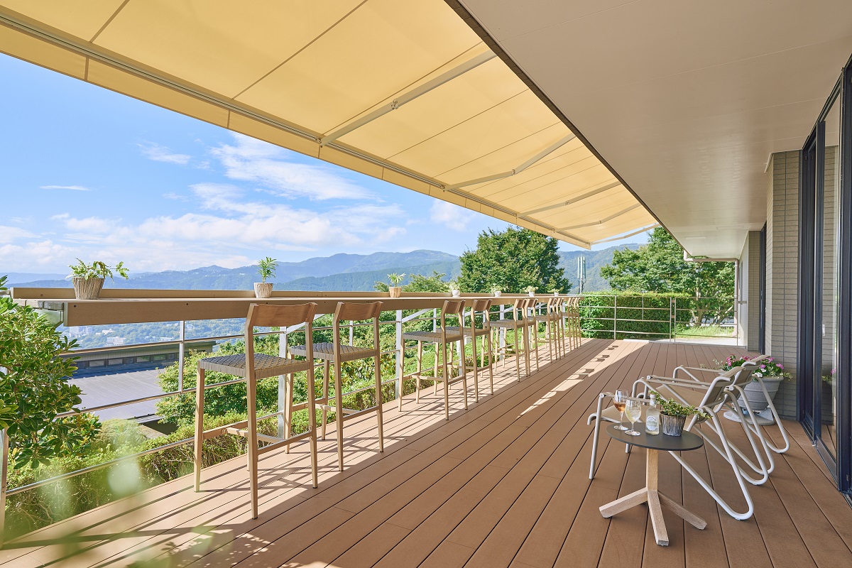 眺望抜群のテラスの画像