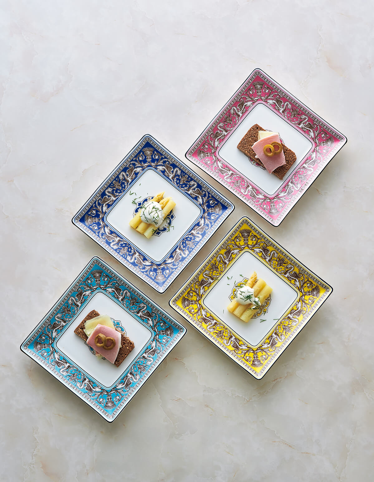 フロレンティーン コレクション スクエアトレイの画像