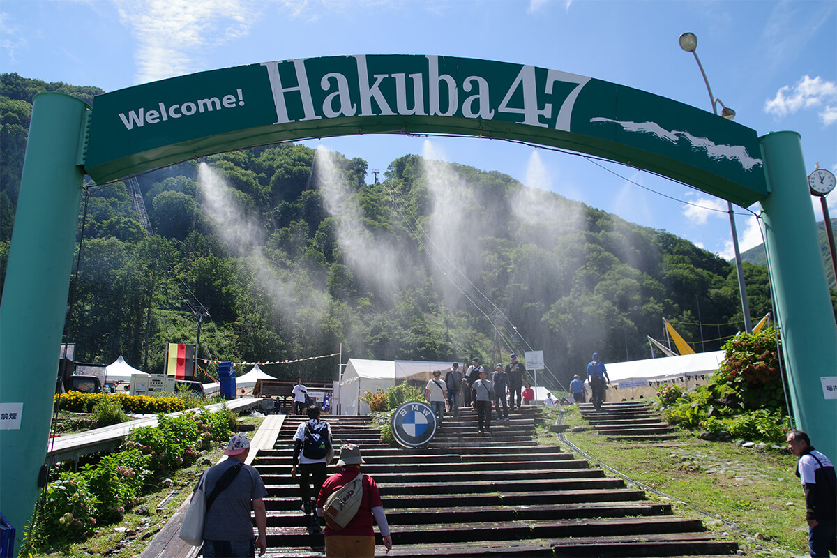 長野県の白馬村にあるメイン会場「Hakuba 47 Mountain Sports Park」の画像