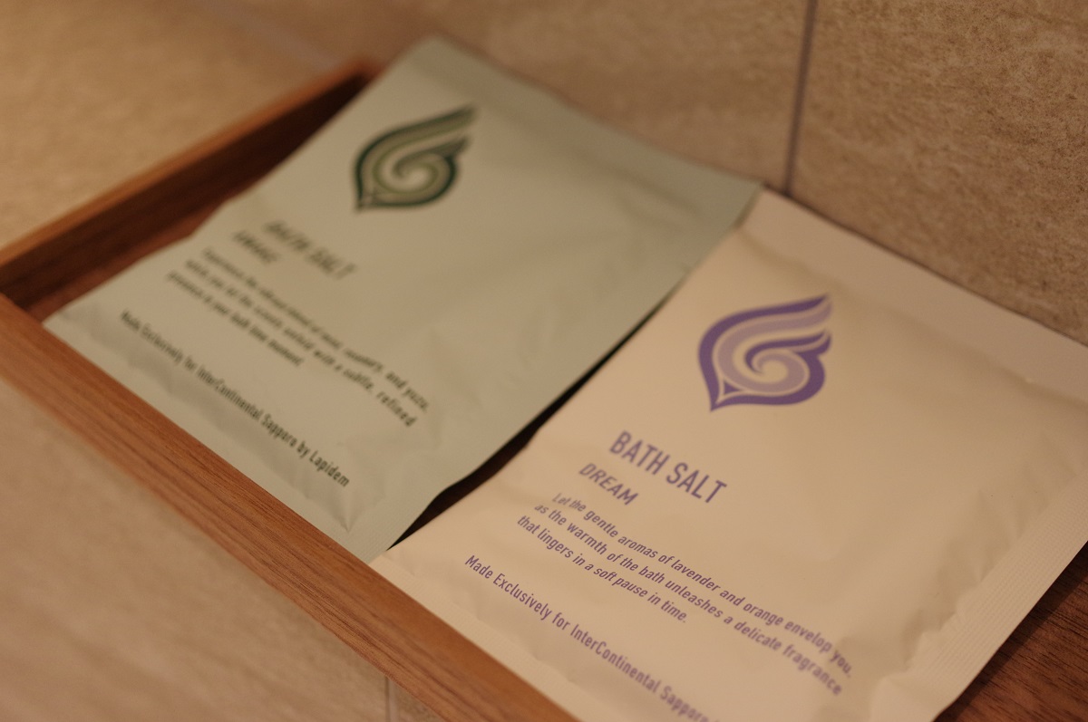 インターコンチネンタル札幌の2種のオリジナルバスソルトの画像