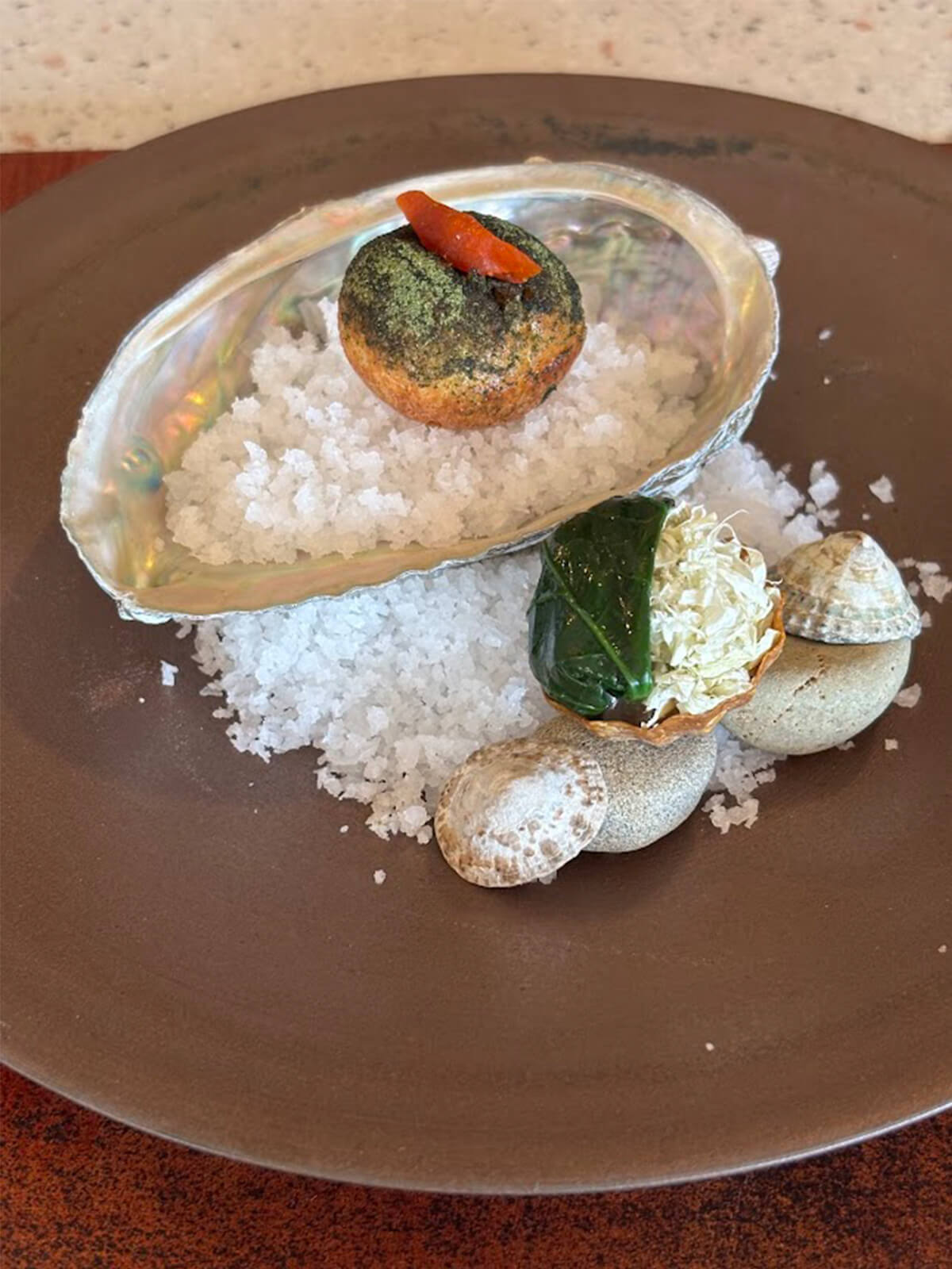 「昆布 塩雲丹」のアミューズの画像