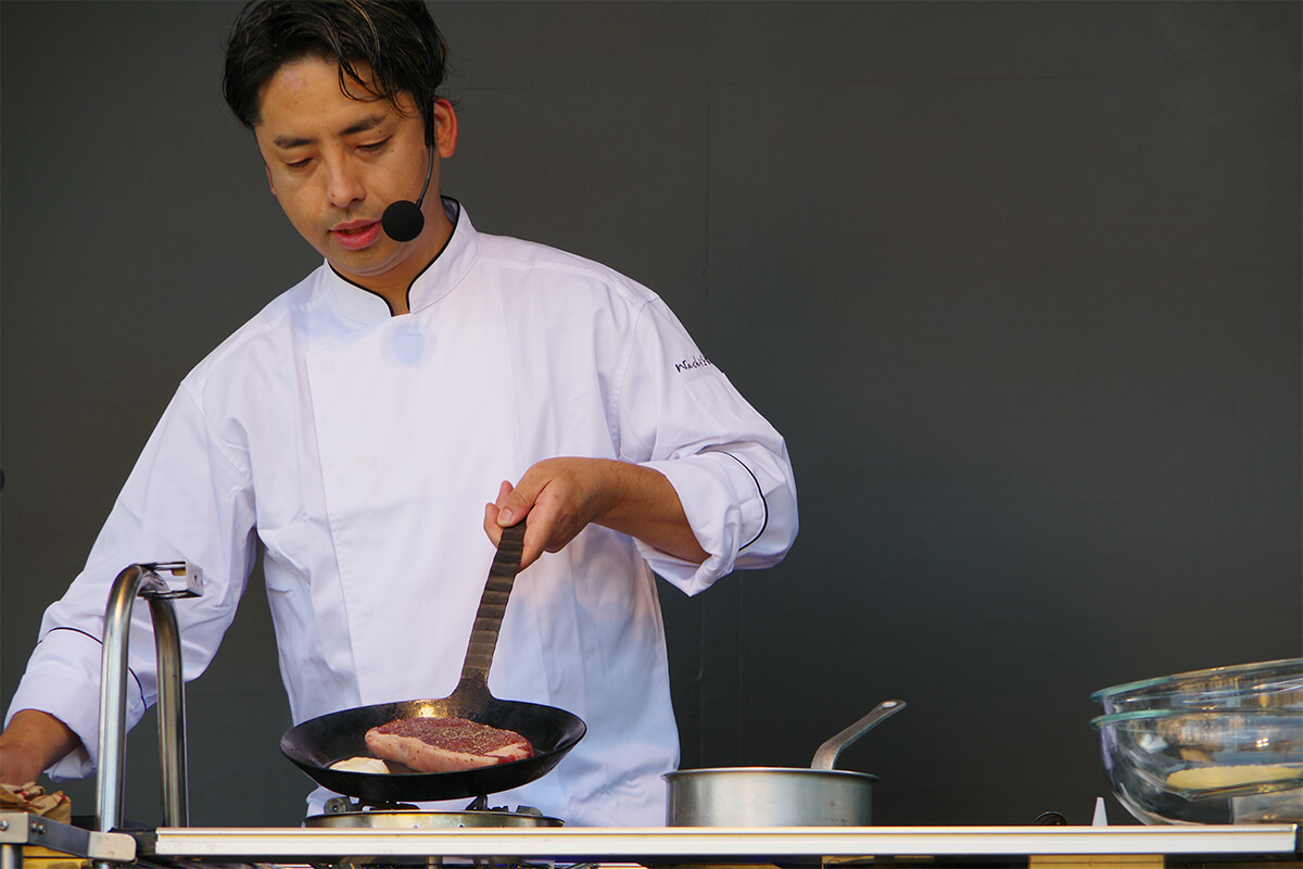 「シェフWachi（和地）」さんのLiveクッキングショーの画像