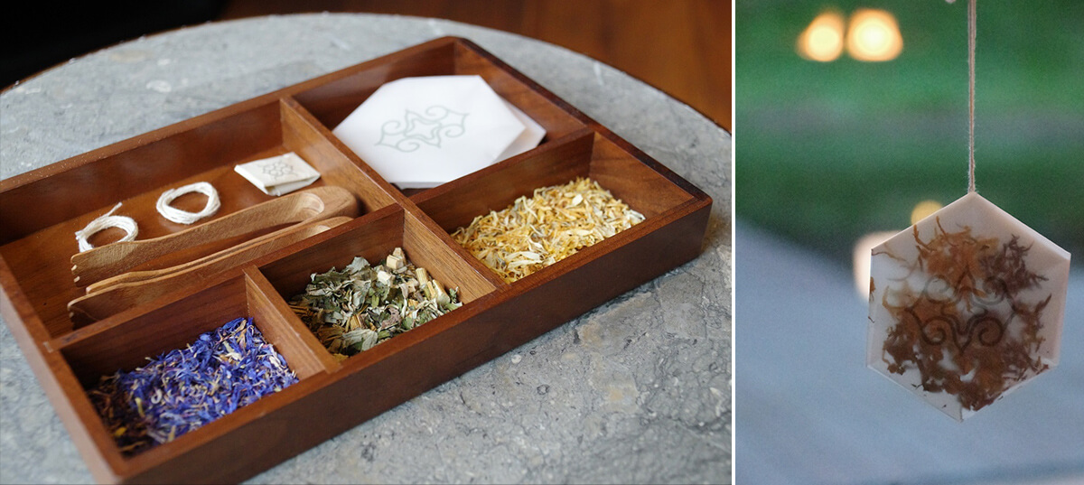 左/イケマと北海道産のハーブを組み合わせてつくる準備の画像 右/完成した画像