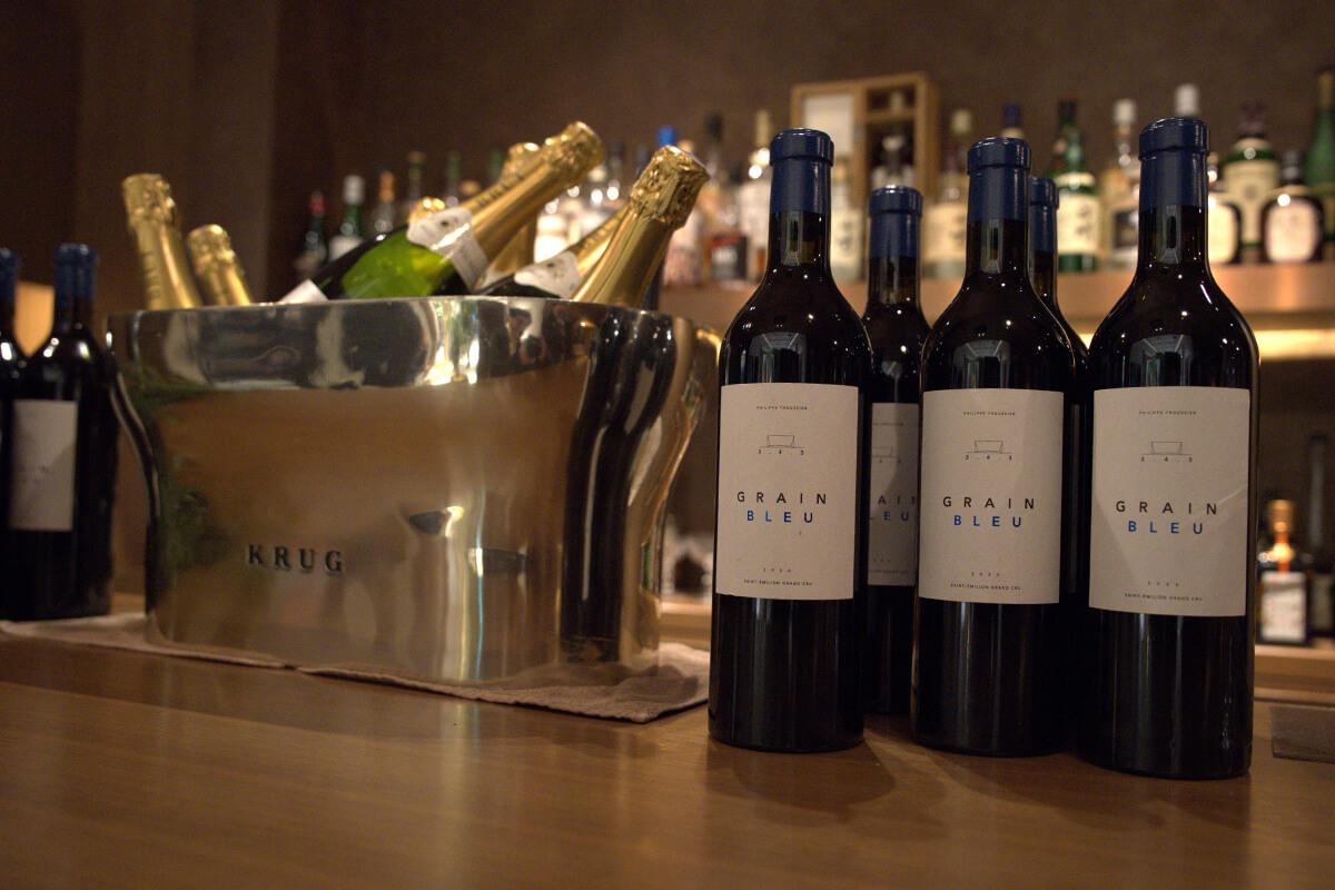 サンテミリオンのメルローを使った“3.4.3”の「GRAIN BLEU 2020」の画像