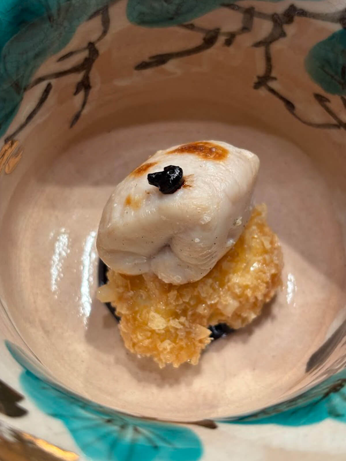 「ふぐの東寺揚げ 焼き白子 大徳寺納豆」の画像