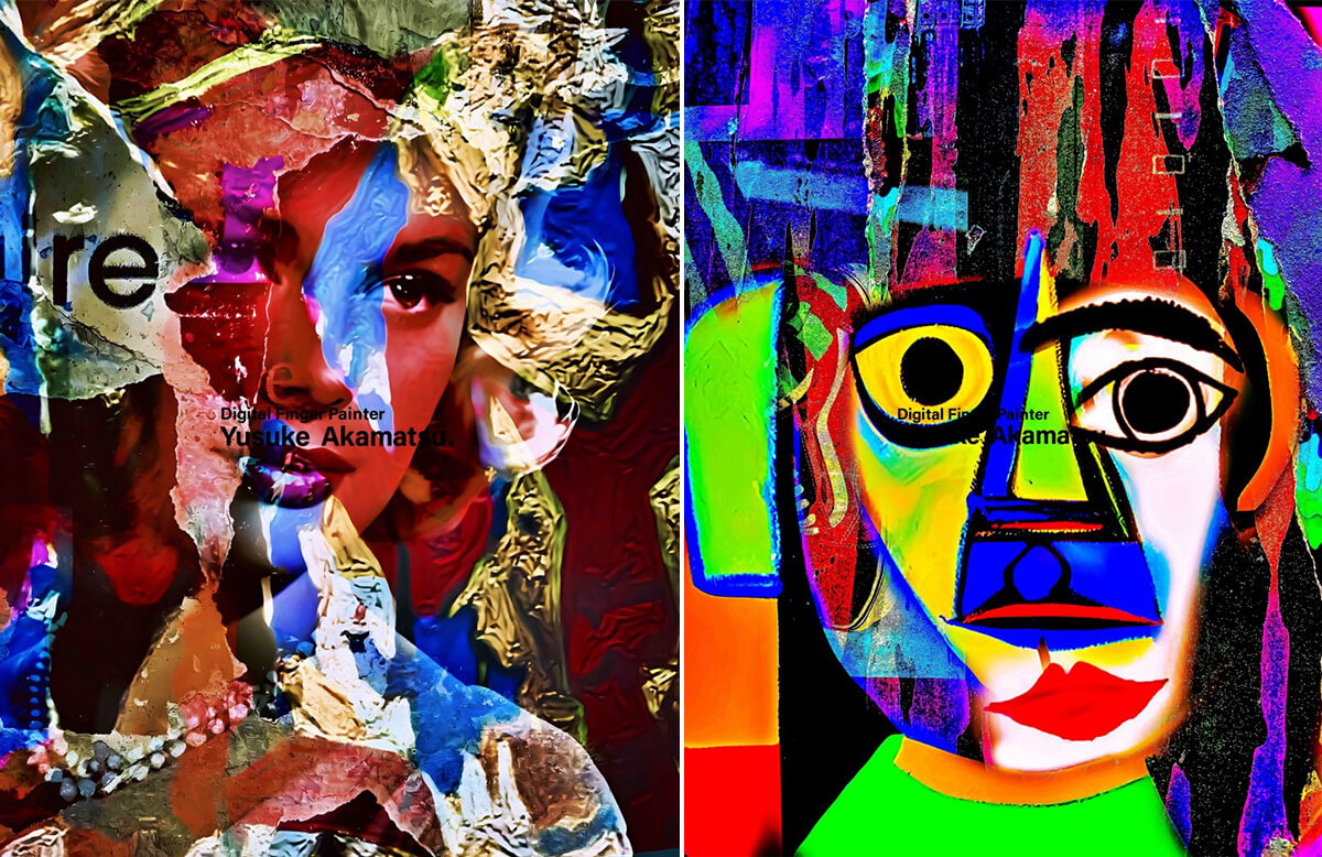 赤松氏のアートの画像