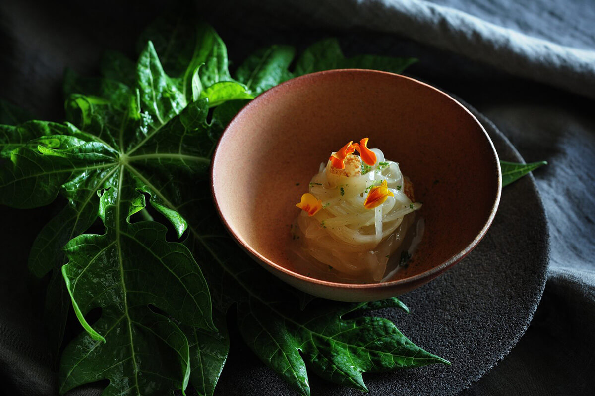 「青パパイヤのアッルンガータ」の画像