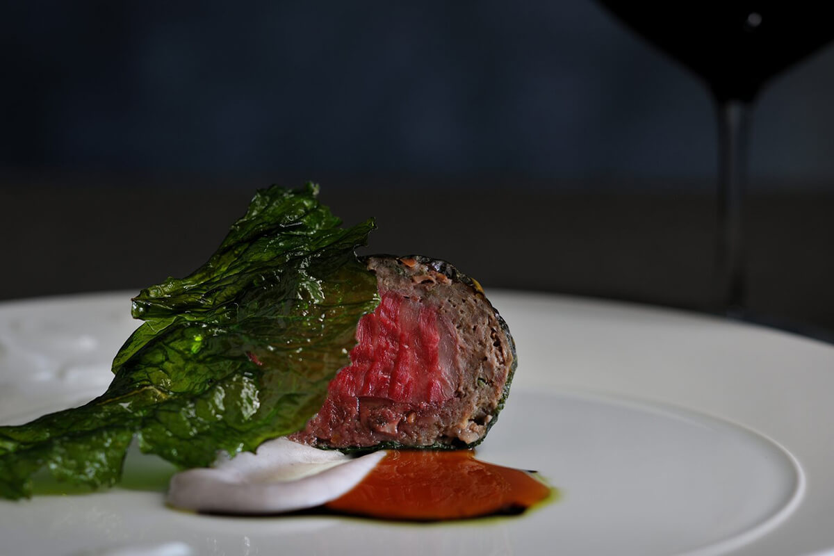 「島菜のインボルティーニ 牛フィレ肉とヒージャー」の画像