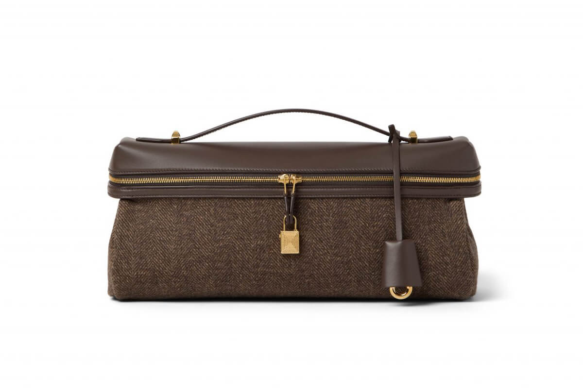 ボディ下部にカシミヤ素材10%を使った生地ウィッシュ®・カシミヤ・ダブル・シェブロンを採用した「エクストラ・ソフティ・バッグ・L33」の画像