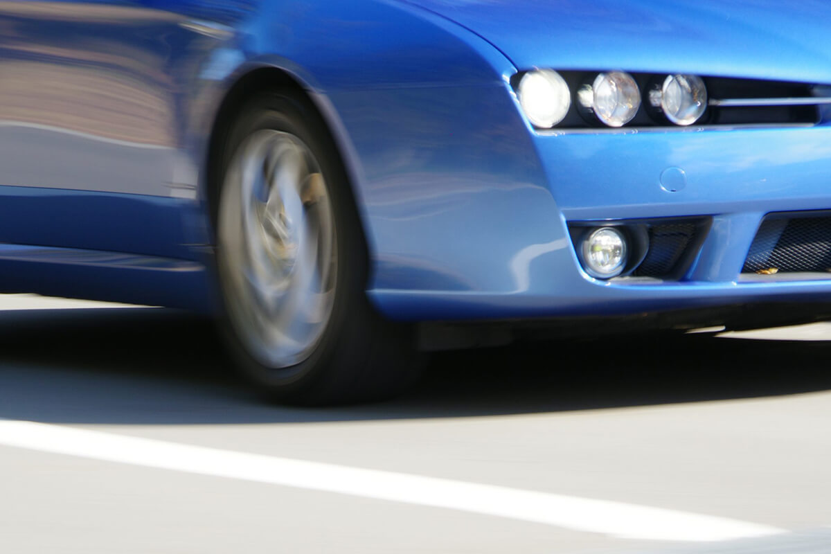 路面温度が上がったドライ路面での画像
