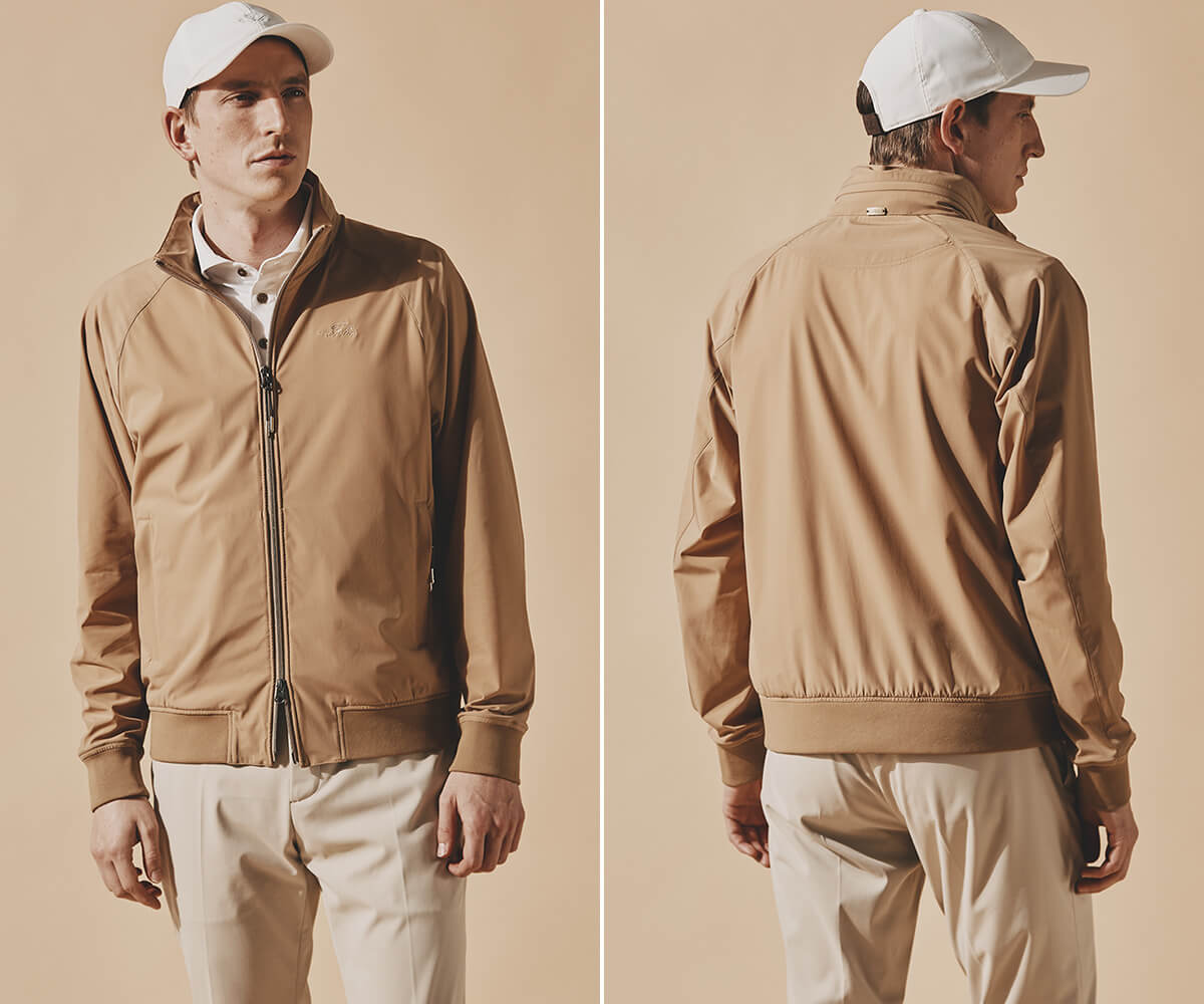 フェリージ イル ゴルフのナイロンジャケットの着用画像