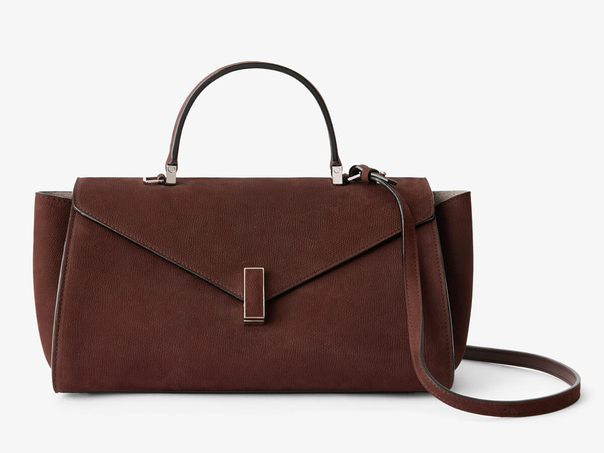 「イジィデ エディター」センソ ヌバックレザー、チョコレートブラウンの画像