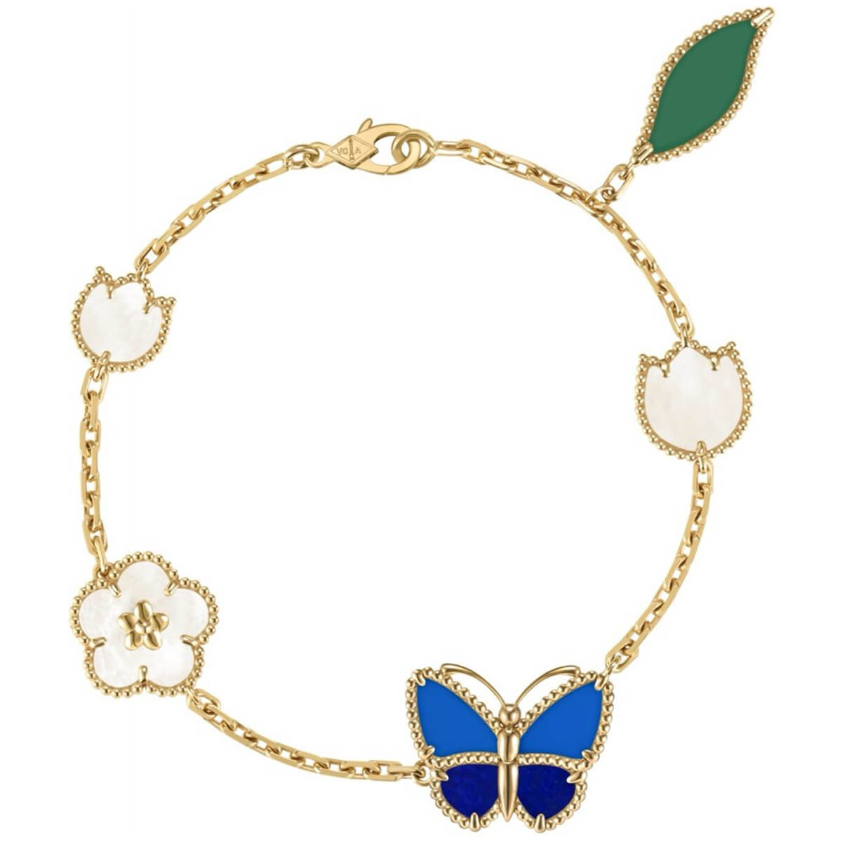 「ラッキー スプリング パピヨン」5モチーフ ブレスレットの画像