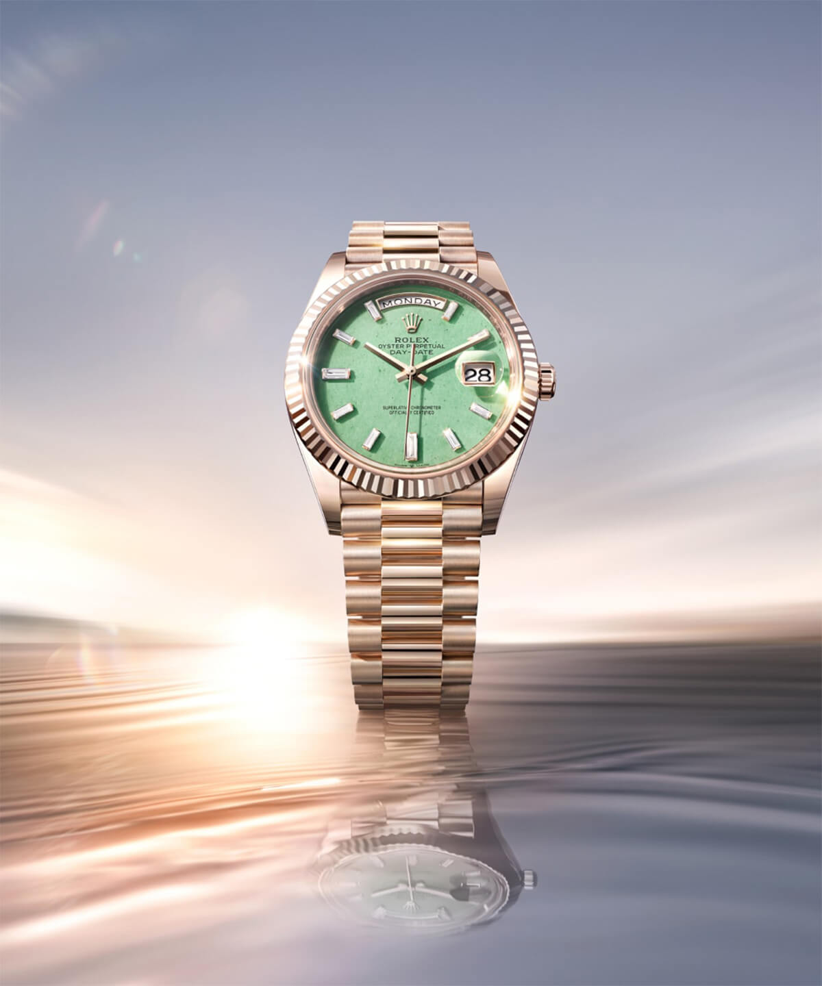 ROLEXの「オイスター パーペチュアル デイデイト 40」の画像
