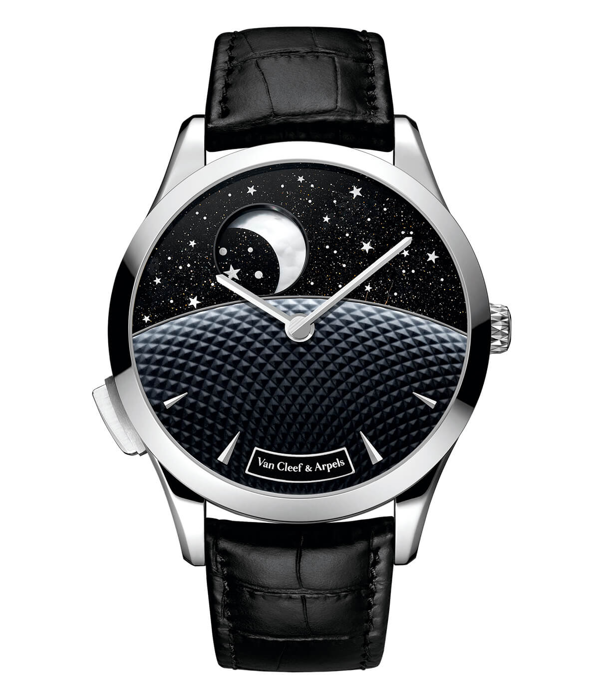 VAN CLEEF & ARPELSの「ミッドナイト ジュール ニュイ ファーズ ドゥ リュンヌ ウォッチ」の画像